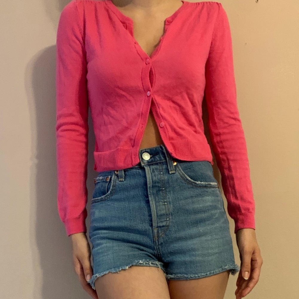 Gap Hot Pink Cardigan